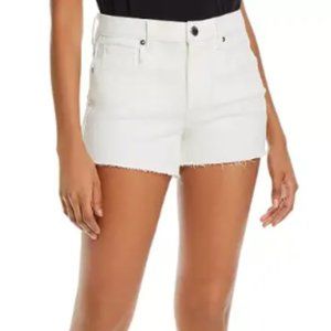 BlankNYC The Barrow White Cut Off Shorts - true to size